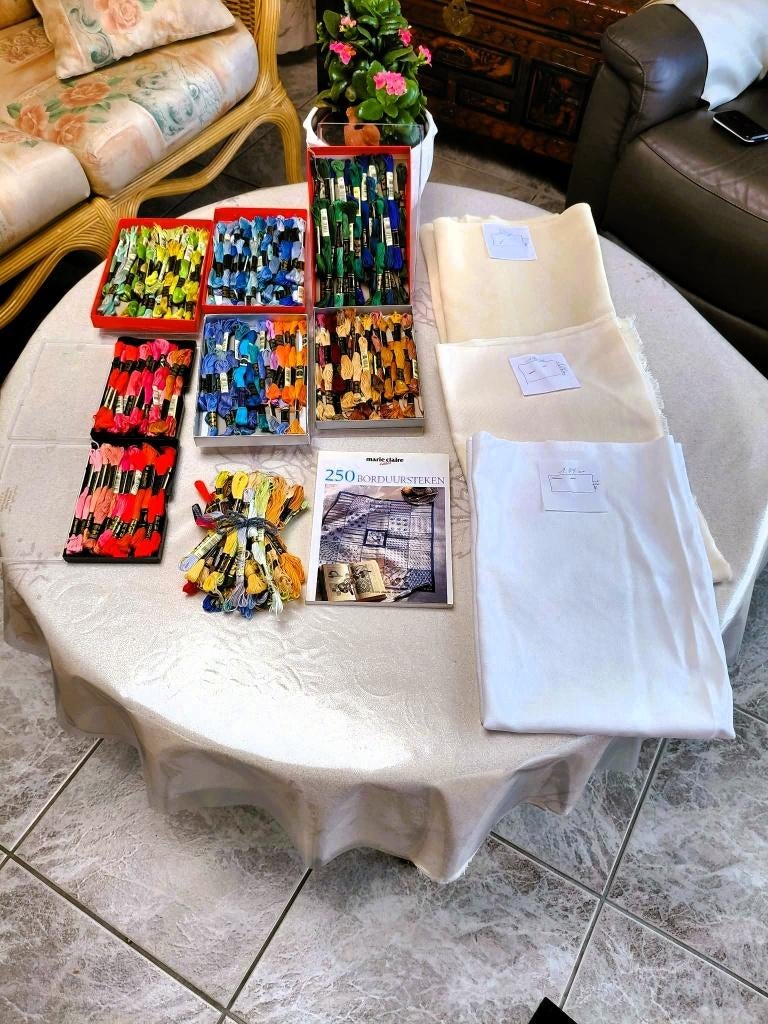 Complete borduurset – ideaal voor hobbyisten!, Hobby en Vrije tijd, Borduren en Borduurmachines, Nieuw, Borduurgaren of Zijde