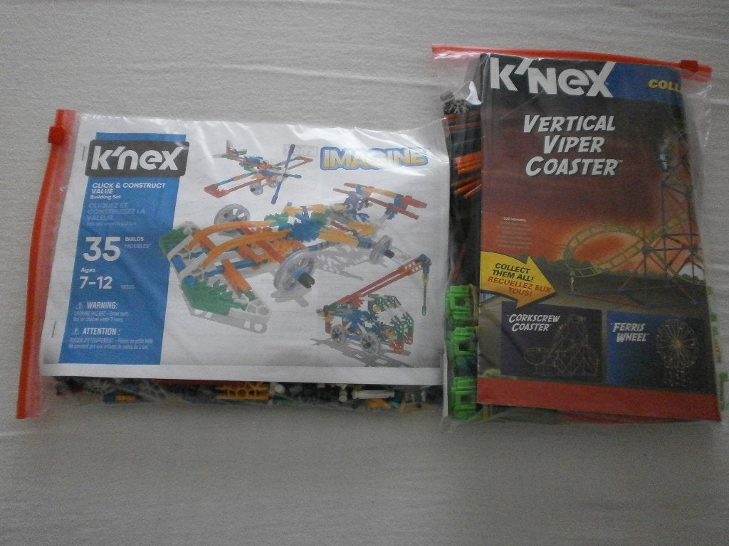 Knex Imagine + Knex Vertical Viper Coaster, Ophalen of Verzenden, Gebruikt, K'nex