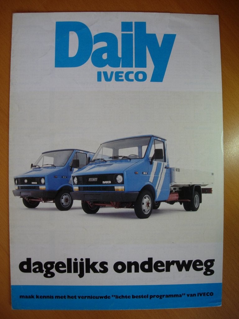 Iveco Daily Brochure 1982, Iveco, Ophalen of Verzenden, Zo goed als nieuw, Overige merken