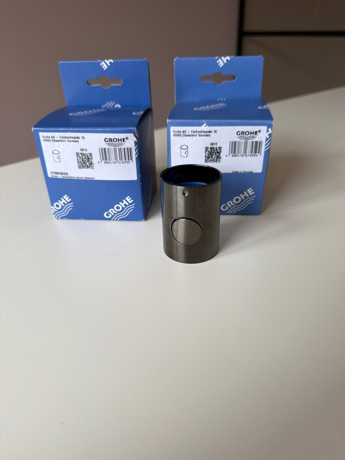 Grohe metalen greep antraciet 47984AL0 (2 stuks) nieuw, Doe-het-zelf en Verbouw, Ophalen of Verzenden, Nieuw, Kraan