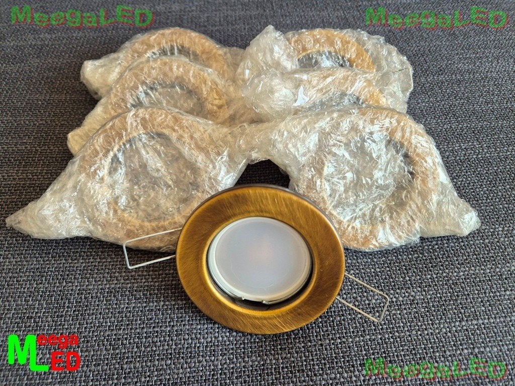 UITVERKOOP: LED inbouwspot GU10 brons 6W WW laatste 7 stuks, Huis en Inrichting, Lampen | Spots, Overige merken, Nieuw, Ophalen of Verzenden