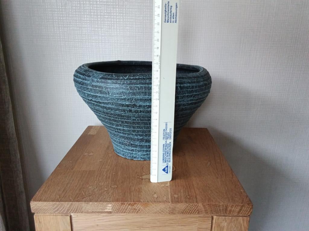 Bloempot, afm. Zie fotos, past het bij jou in huis?, Ophalen, Rond, Aardewerk, Minder dan 40 cm
