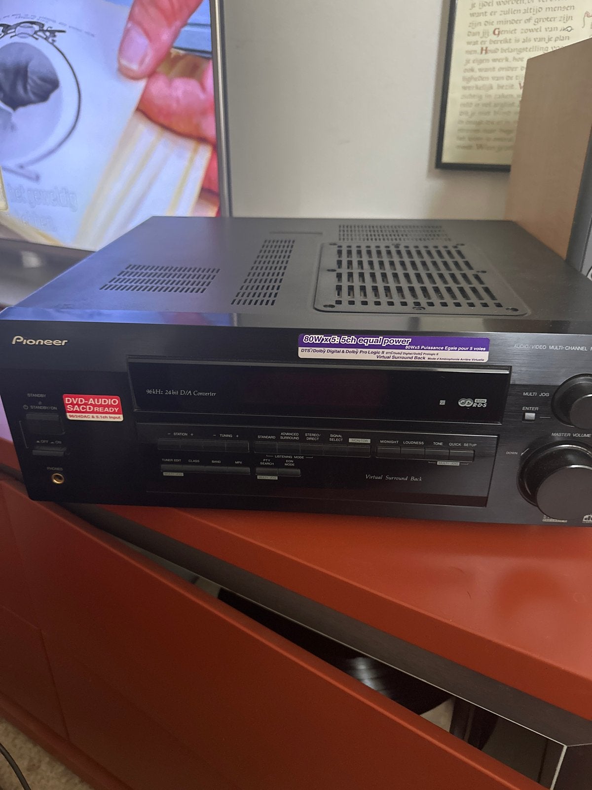 Pioneer VSX-D511 Audio/Video Multi-Channel Receiver, Audio, Tv en Foto, Gebruikt, Ophalen of Verzenden, 60 tot 120 watt, Pioneer