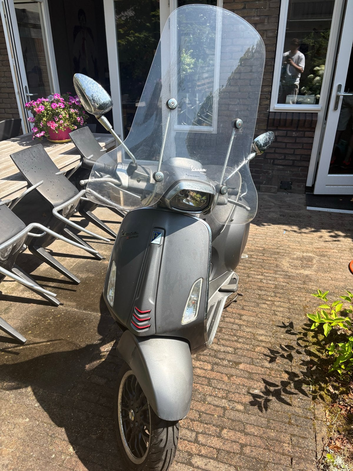 Vespa Sprint Scooter - Matgrijs, 11.719 km, Ophalen, Gebruikt, Benzine, Overige modellen