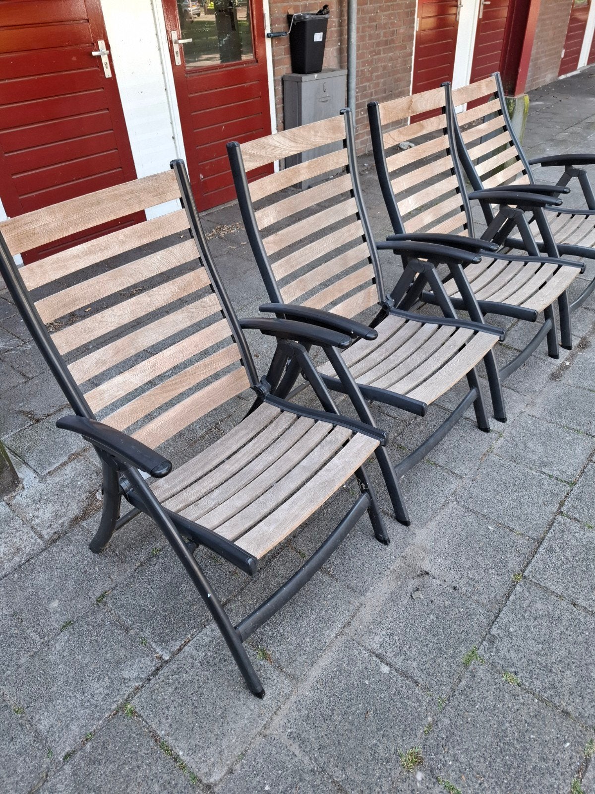 Mooie degelijke tuinstoelen, Ophalen, Metaal
