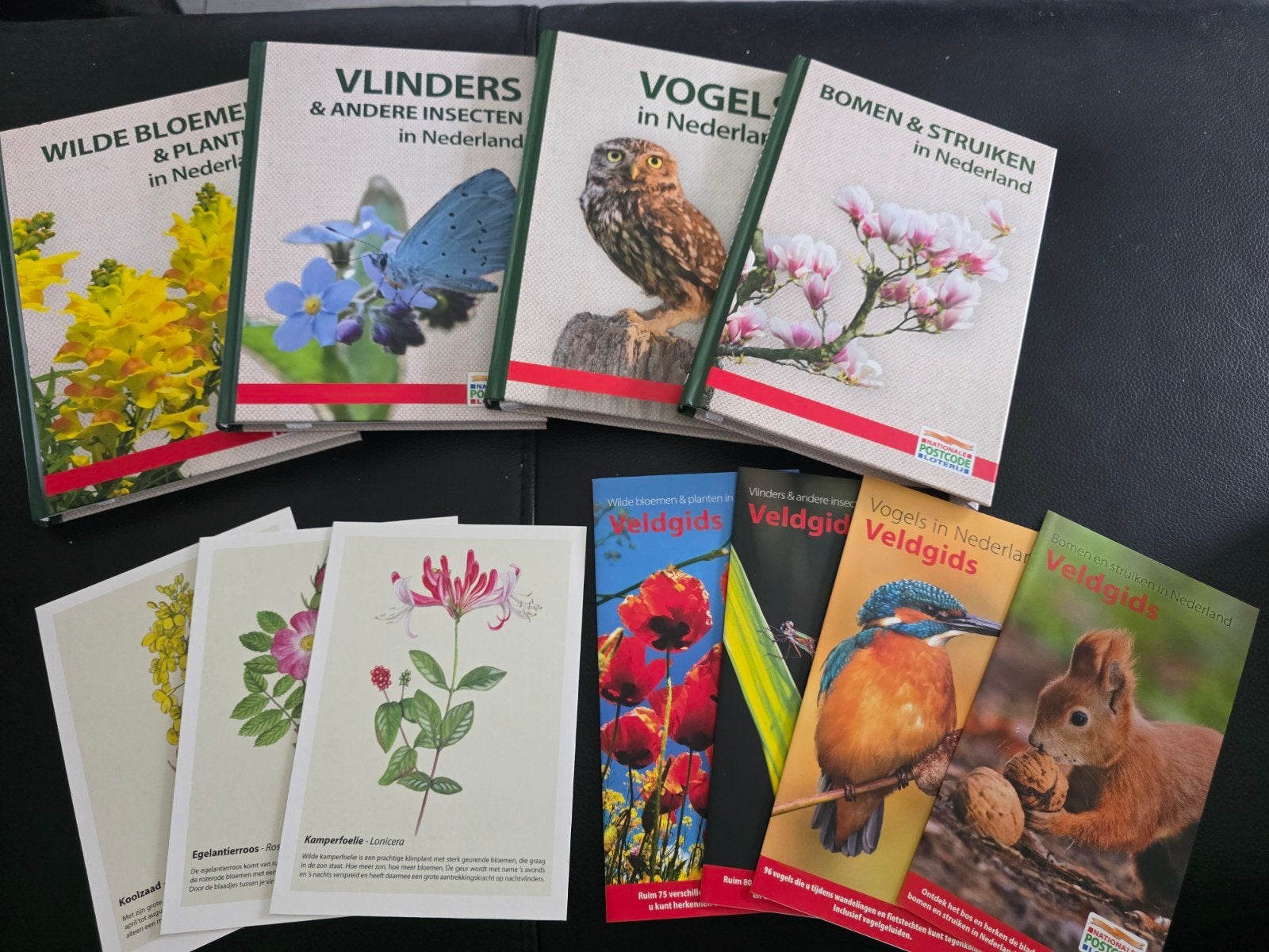 Boeken, Veldgidsen en Kaarten Set., Boeken, Ophalen, Nieuw, Natuur algemeen, Nationale Postcode Loterij