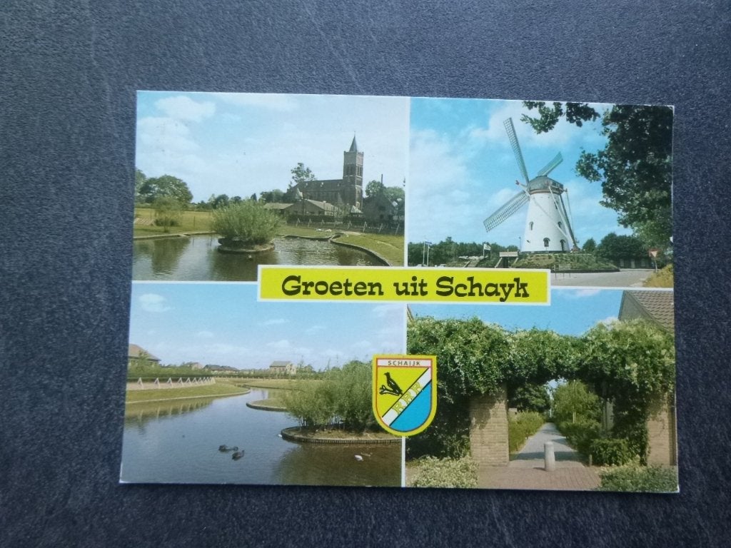 Schaijk, molen/kerk 1979, Verzenden, 1960 tot 1980, Gelopen, Noord-Brabant