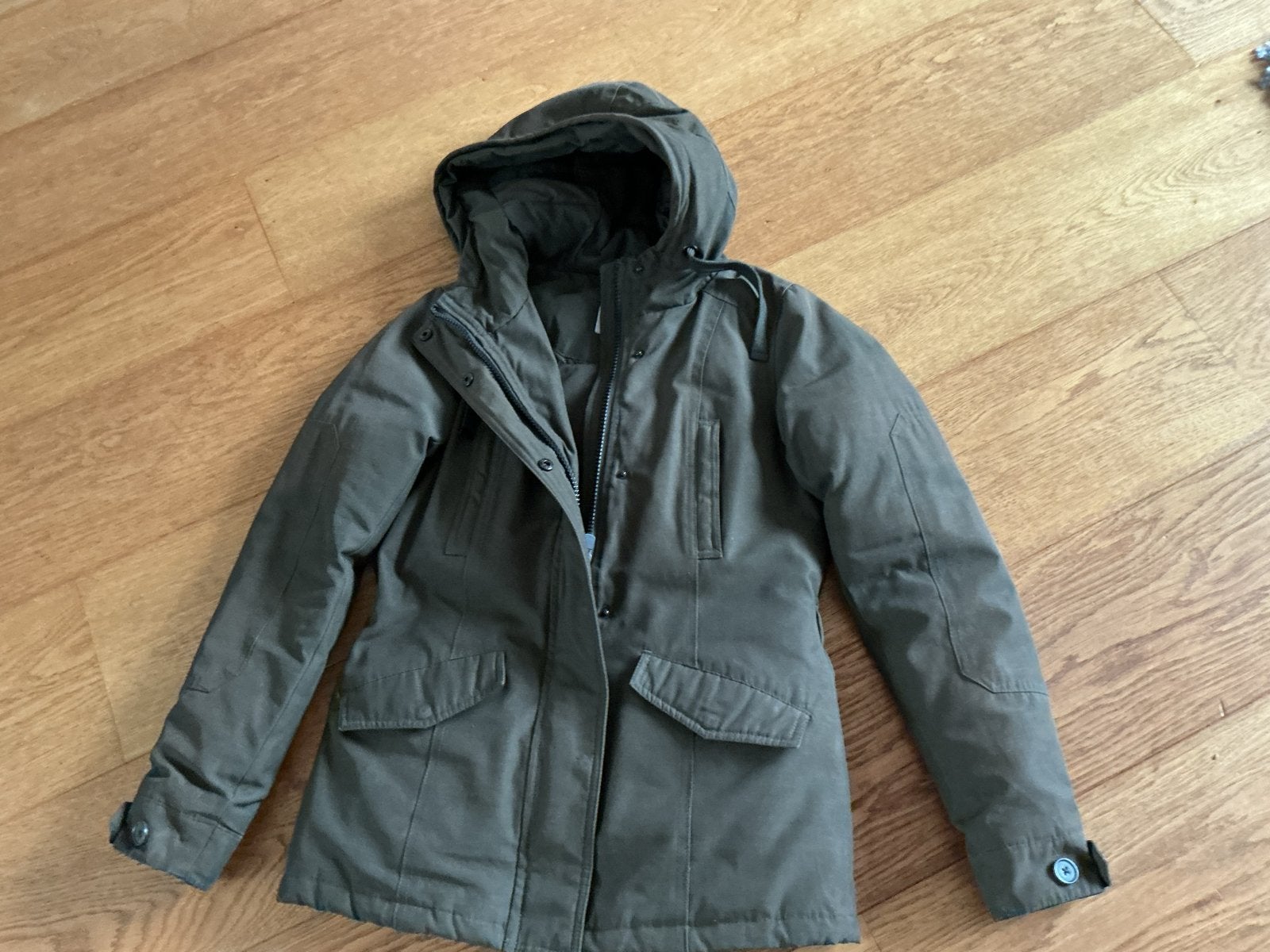 BIEN BLEU Winterjas - Maat XS- Zo goed als nieuw, Ophalen of Verzenden, Zo goed als nieuw, Maat 36 (S), Groen