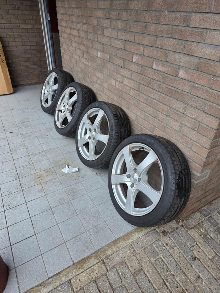 Sportvelgen 17 inch 4x100, Auto-onderdelen, Banden en Velgen, Ophalen, Velg(en), 17 inch, Zomerbanden