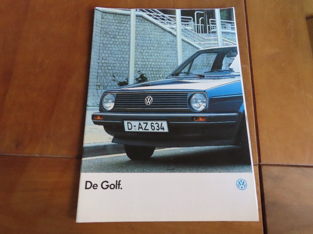 Folder Volkswagen Golf 1986 + specificaties en prijslijst, Volkswagen, Ophalen of Verzenden, Zo goed als nieuw, Volkswagen