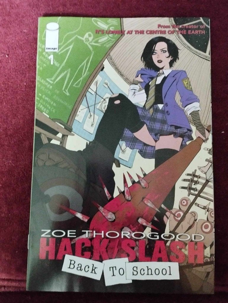 Hack/slash back to school, Amerika, Nieuw, Zoe thorogood, Ophalen