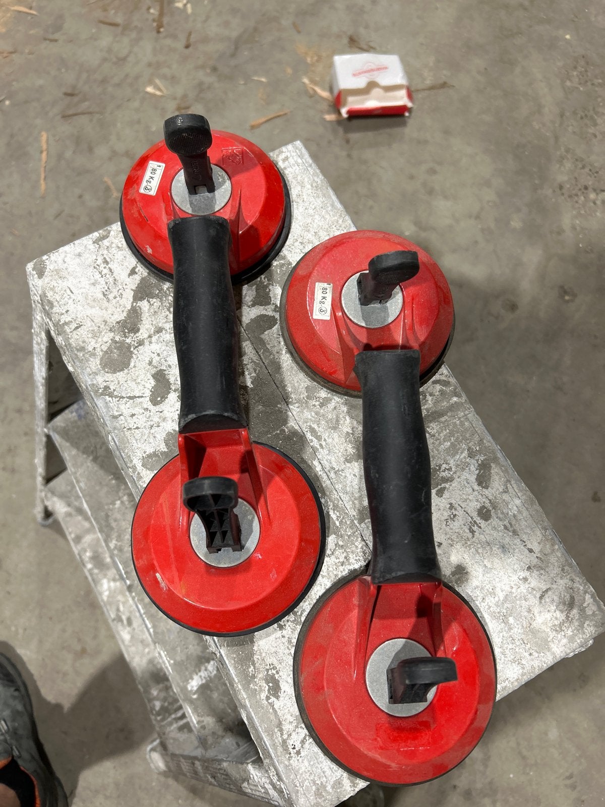 RUBI Zuignap - Set van 2 voor Tegels en Glas (80 kg), Ophalen, Gebruikt, Overige typen, Rubi