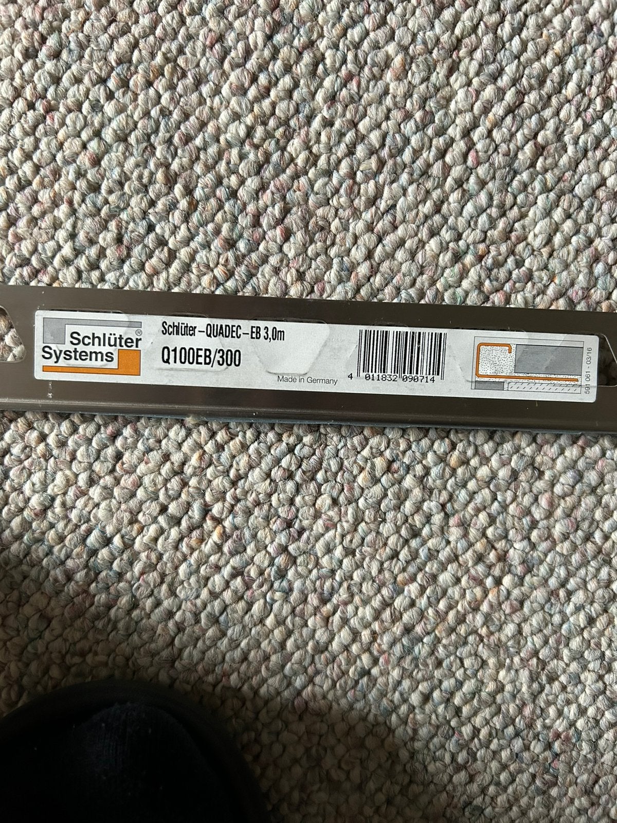 Tegelstrip Schlüter 3 meter lang RVS, Ophalen, Wandtegels, Nieuw, Minder dan 20 cm