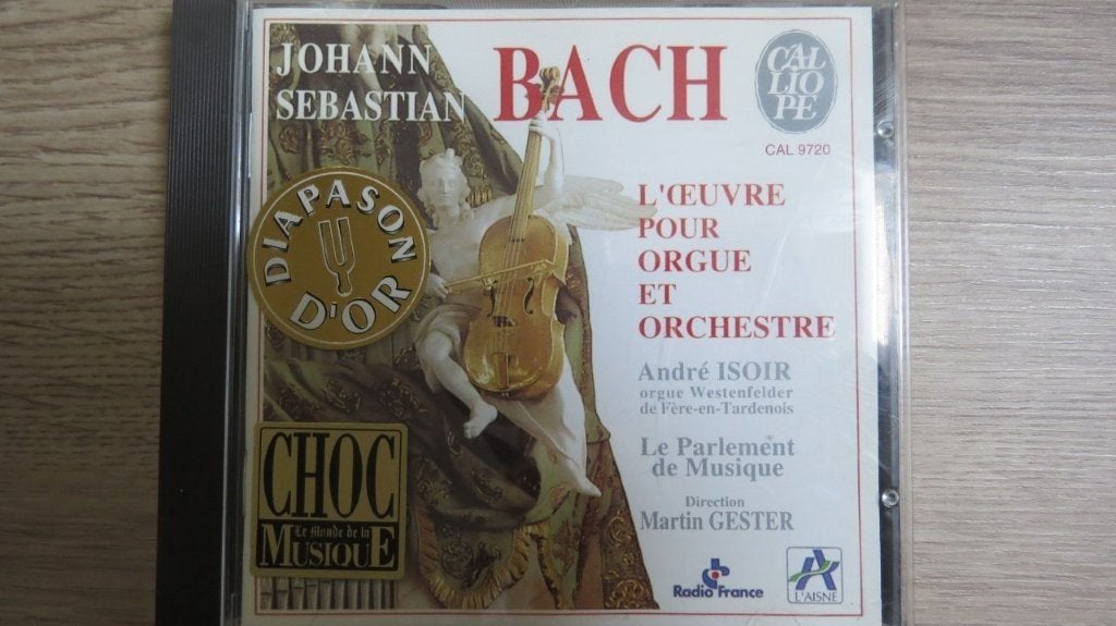 Cd orgel en orkest: J.S. Bach, Andre Isoir, Ophalen of Verzenden, Classicisme, Zo goed als nieuw, Kamermuziek