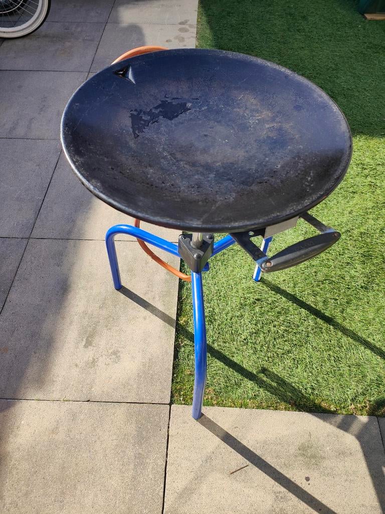 Gebruikte paella pan met onderstel, Ophalen of Verzenden, Gebruikt, Onbekend