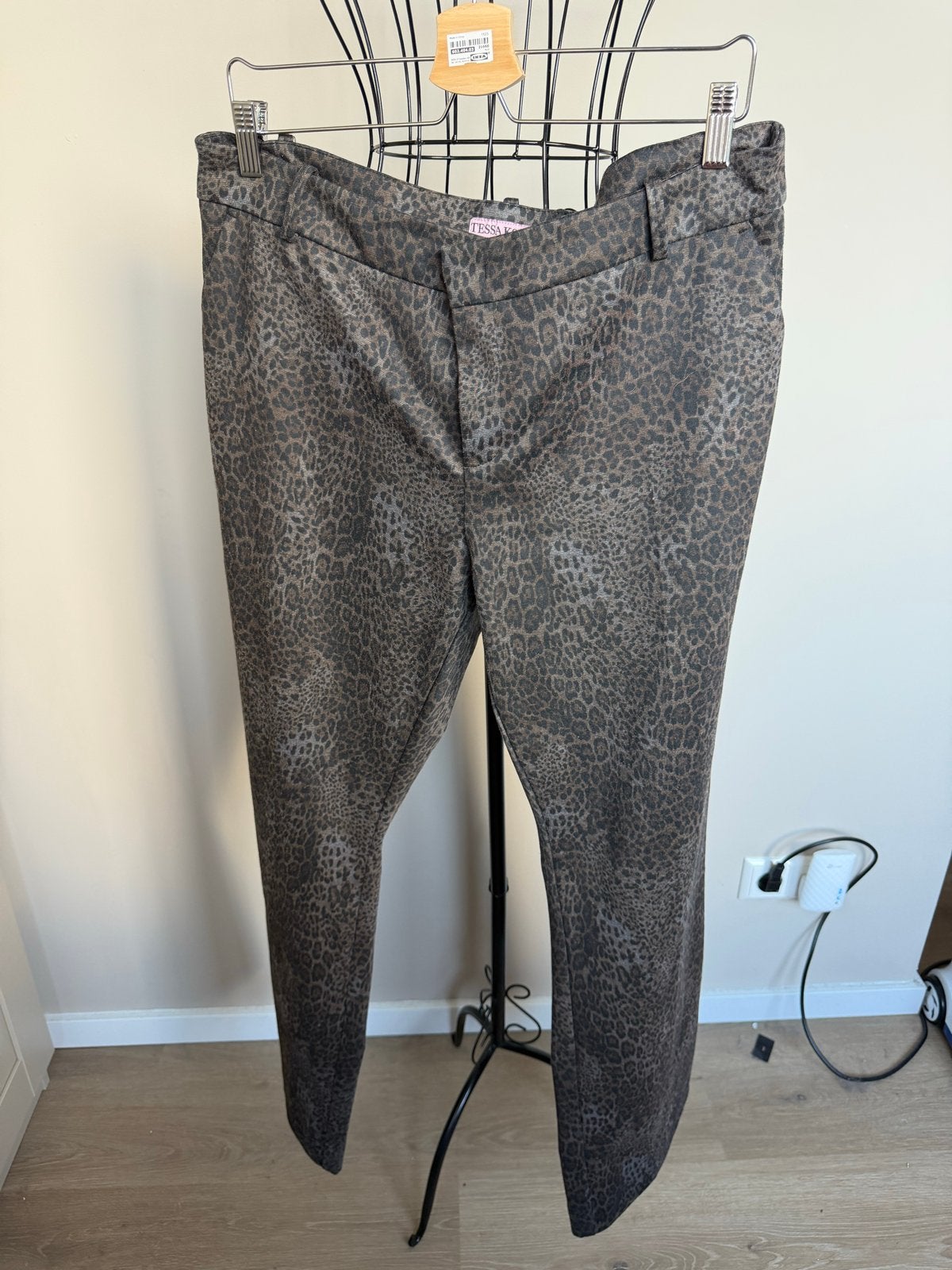Tessa Koops Broek met Luipaardprint Maat XL, Bruin, Maat 46/48 (XL) of groter, Ophalen of Verzenden, Lang