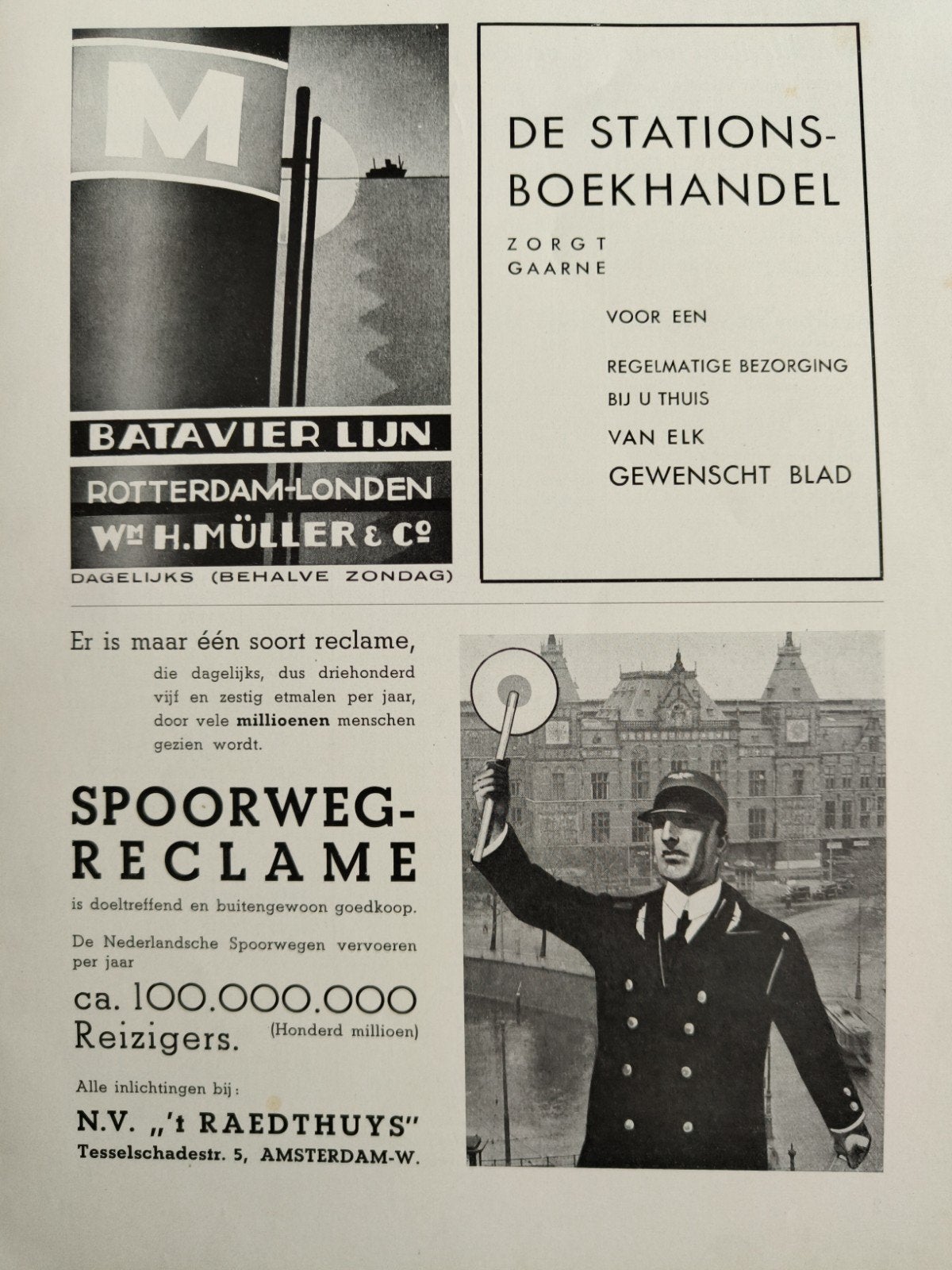 1936, COCTAIL CIGARETTES IN " N.S " MAANDBLAD, Ophalen of Verzenden, 1920 tot 1940, Tijdschrift