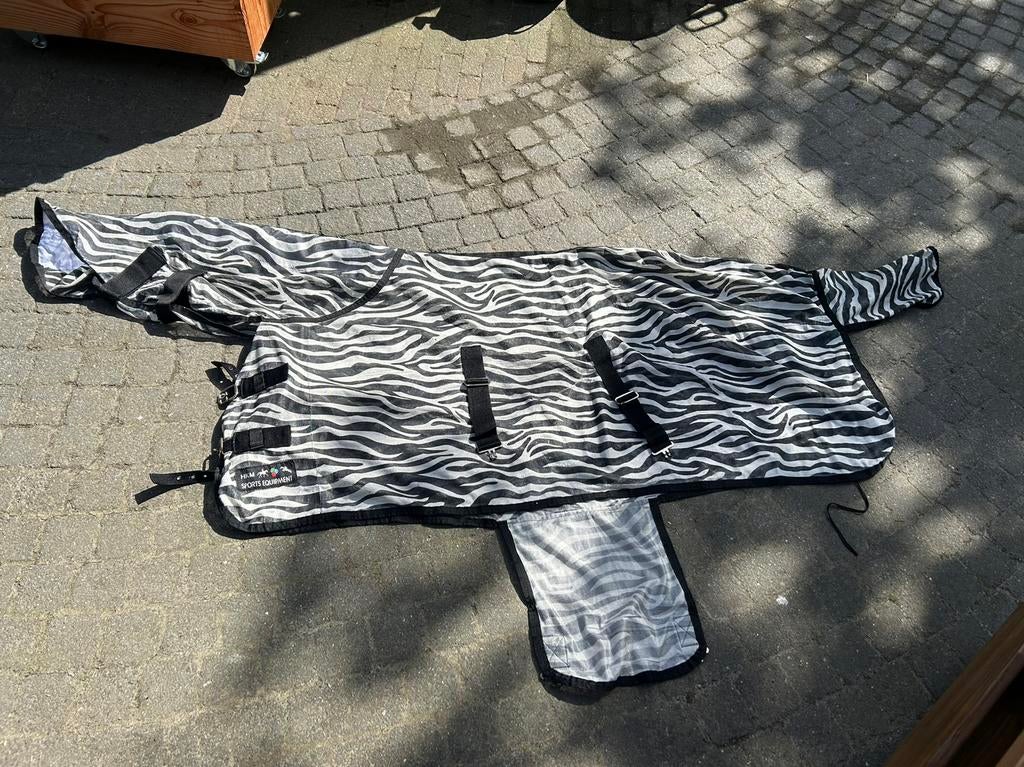 Hkm vliegendeken zebra hals 155, Ophalen of Verzenden, Gebruikt