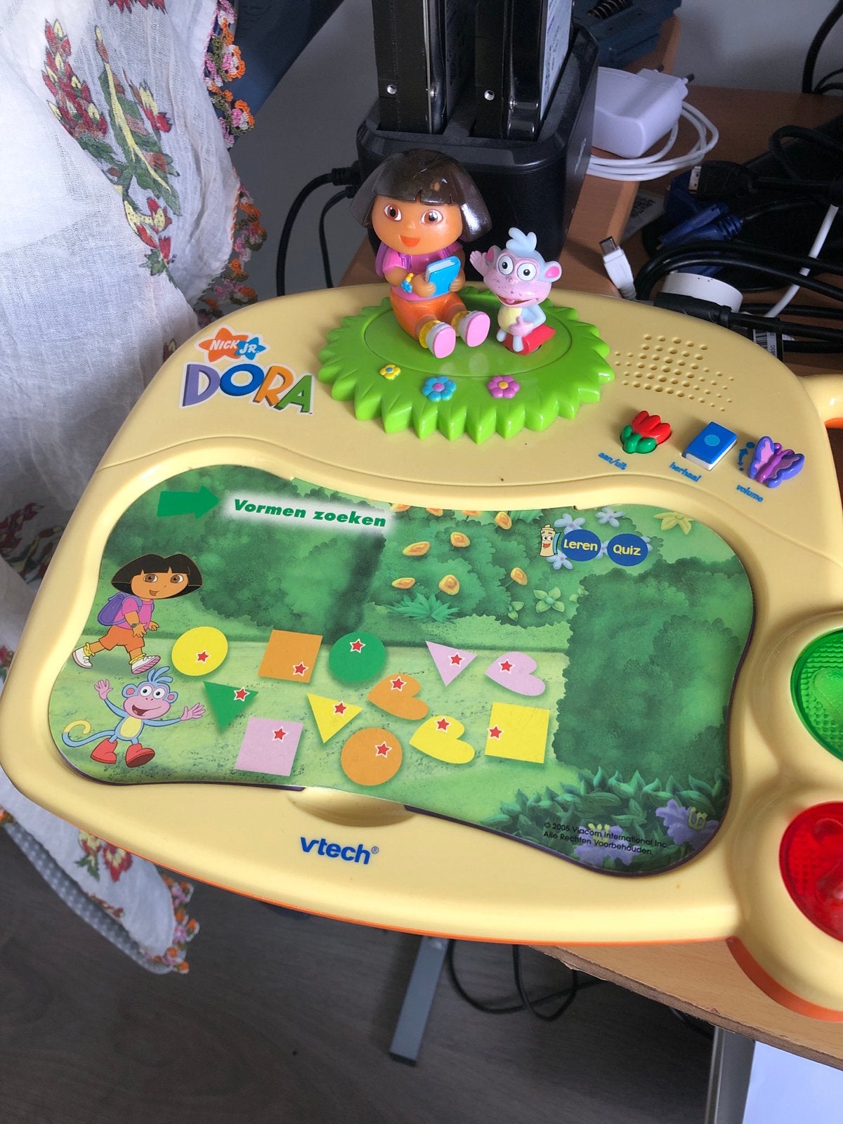 Dora VTech Laptop Spel - Educatief Speelgoed, Kinderen en Baby's, Ophalen of Verzenden, Gebruikt, Taal en Lezen, Met geluid