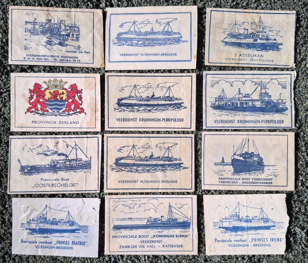 Suikerzakjes Veerdiensten PSD Zeeland, Ophalen of Verzenden, Nederland