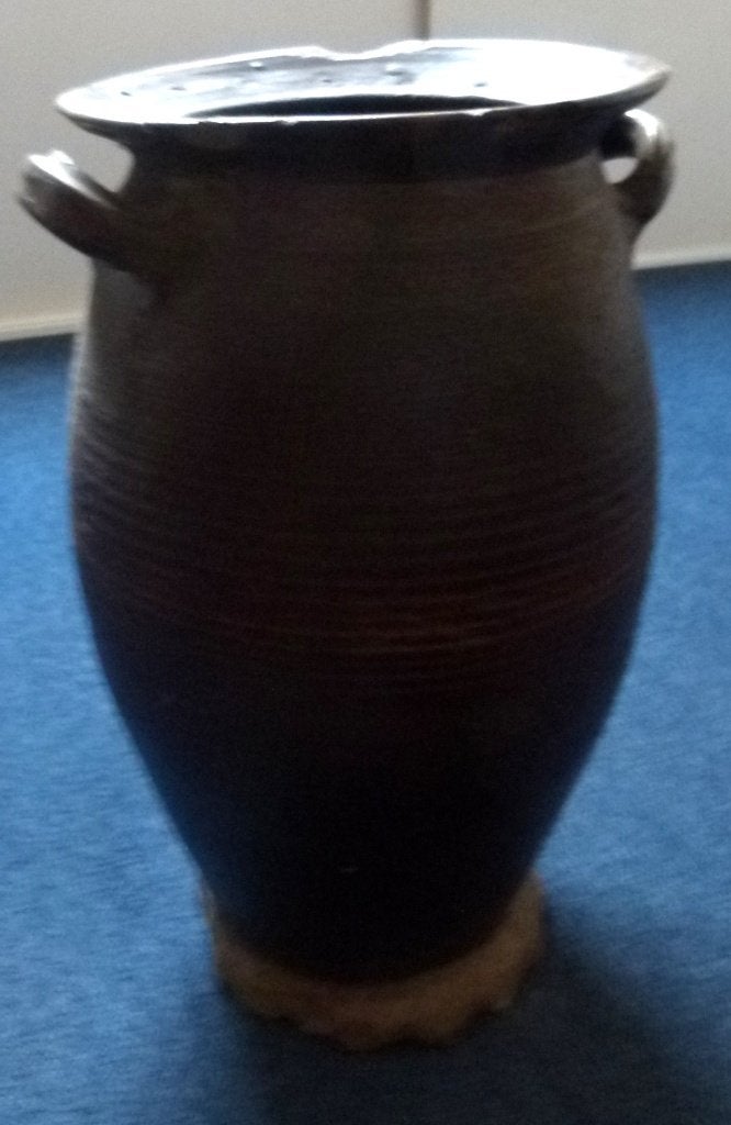grote antieke kruik  48 hoog diameter 26, Ophalen, Gebruikt, Bruin, Steen/keramiek