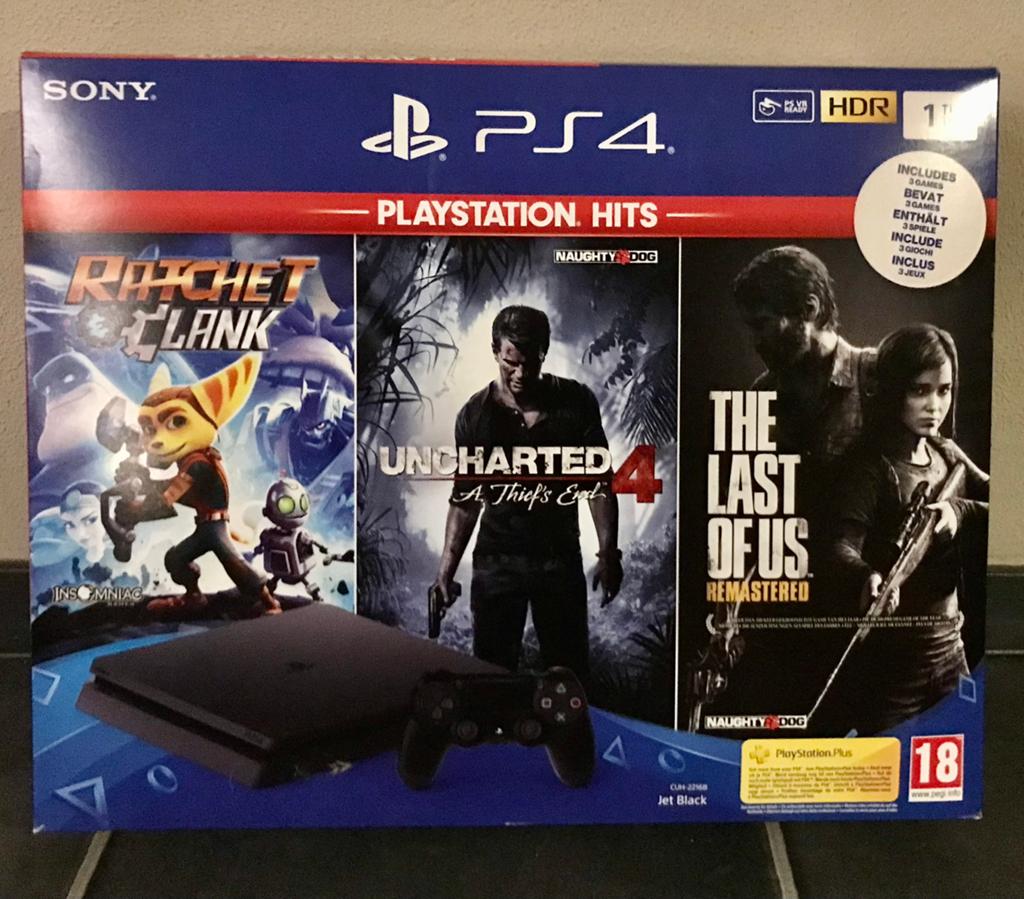 PlayStation 4 1 tb ,,2 controllers  en 2 spellen zgan, Spelcomputers en Games, Spelcomputers | Sony PlayStation 4, Met games, Met 2 controllers