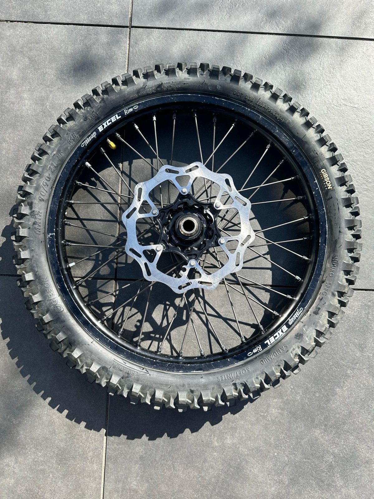 KTM HUSKY GASGAS Wielset (Voor- en Achterwiel) met Banden, Motoren, Ophalen, Gebruikt