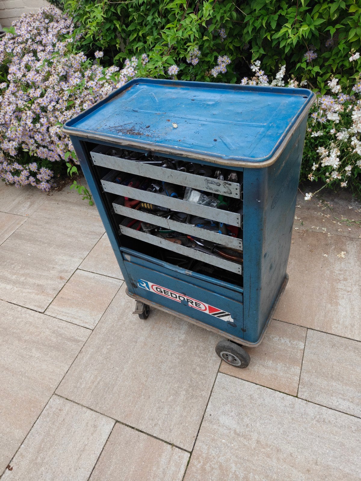gedore gereedschapwagen/gereedschapkar, Ophalen of Verzenden, Gebruikt