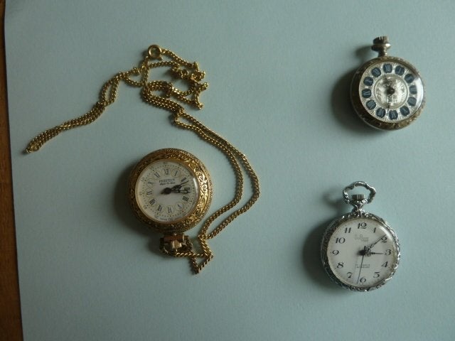 3 prachtige oude zakhorloge's, Overige merken, Zakhorloge, Staal, Verzenden