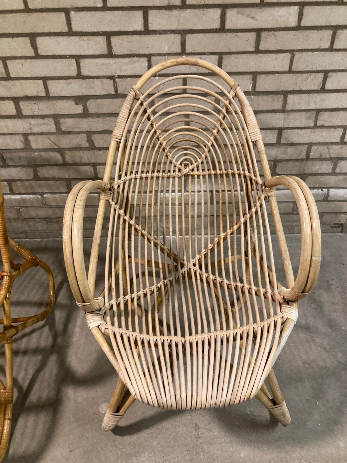 Rotan stoel, Tuin en Terras, Tuinstoelen, Ophalen, Gebruikt, Rotan