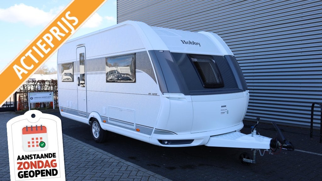 Hobby De Luxe 460 UFE ACTIEPRIJS, Caravans en Kamperen, Rondzit, Hobby, Bedrijf, Overige typen