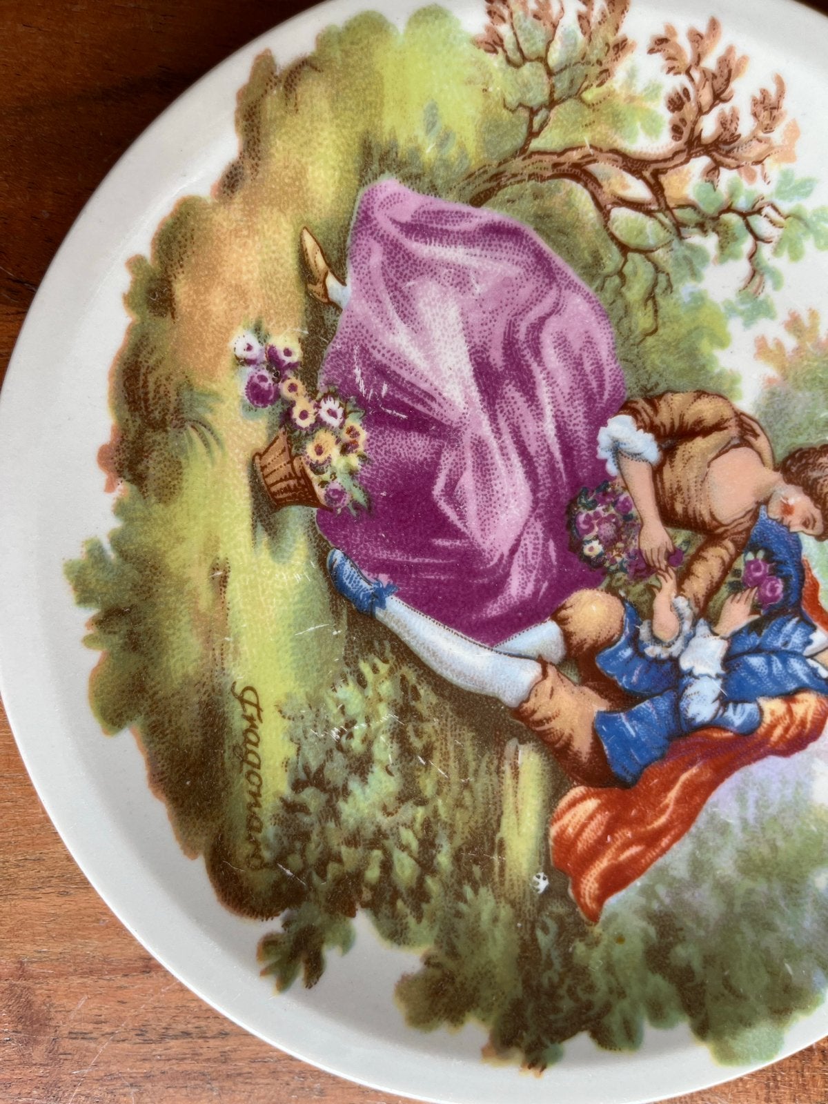 Set van 2 Fragonard decoratieve schoteltjes, Antiek en Kunst, Ophalen of Verzenden
