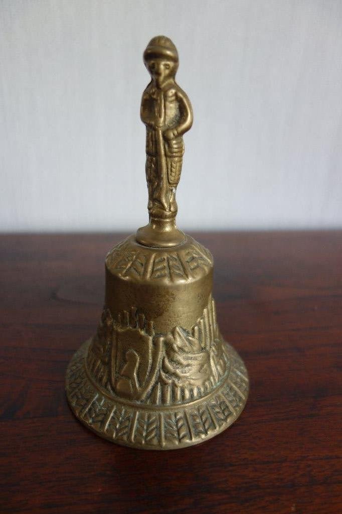 Koperen  tafelbel, Antiek en Kunst, Ophalen of Verzenden, Koper