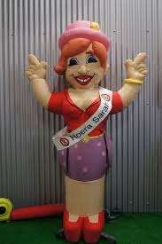 Sarah Feest opblaasfiguur te huur / huren, 2,5m, Hobby en Vrije tijd, Feestartikelen | Verhuur, Ophalen of Verzenden, Zo goed als nieuw