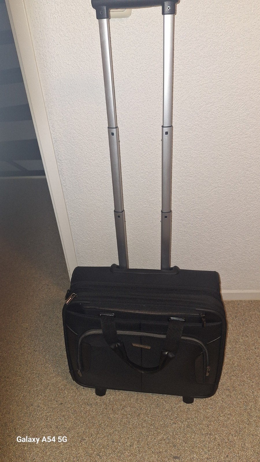Samsonite laptoptas op wieltjes, zwart, 40 tot 60 cm, Wieltjes, Gebruikt, 20 tot 30 cm