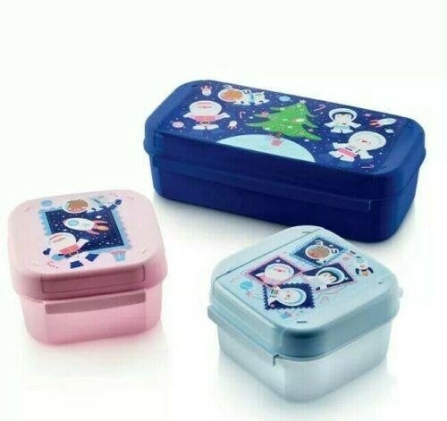 Tupperware Tuppertop Set Winter 3-delig Nieuw, Ophalen of Verzenden, Nieuw, Blauw, Overige typen