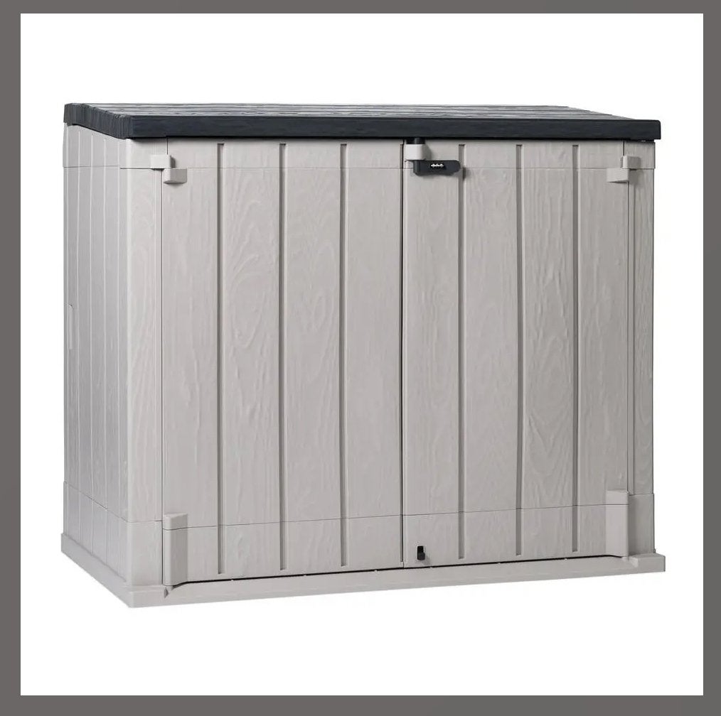 Opbergbox 1270L - Lichtgrijs/Antraciet, Tuin en Terras, Ophalen, Nieuw, Kunststof, Overige typen