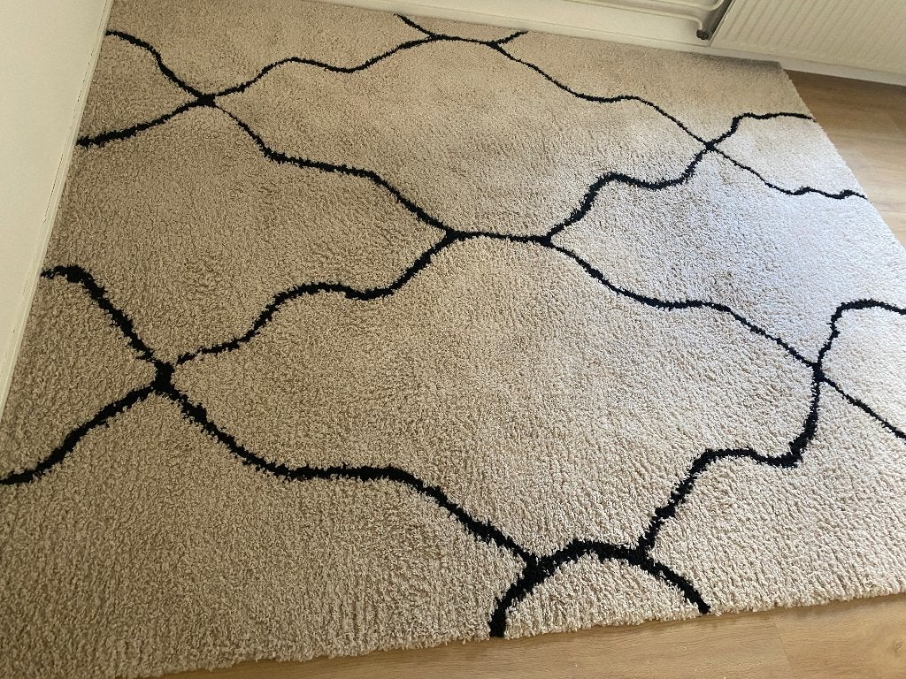 Vloerkleed karwei, Ophalen, Barok, Zwart, 200 cm of meer