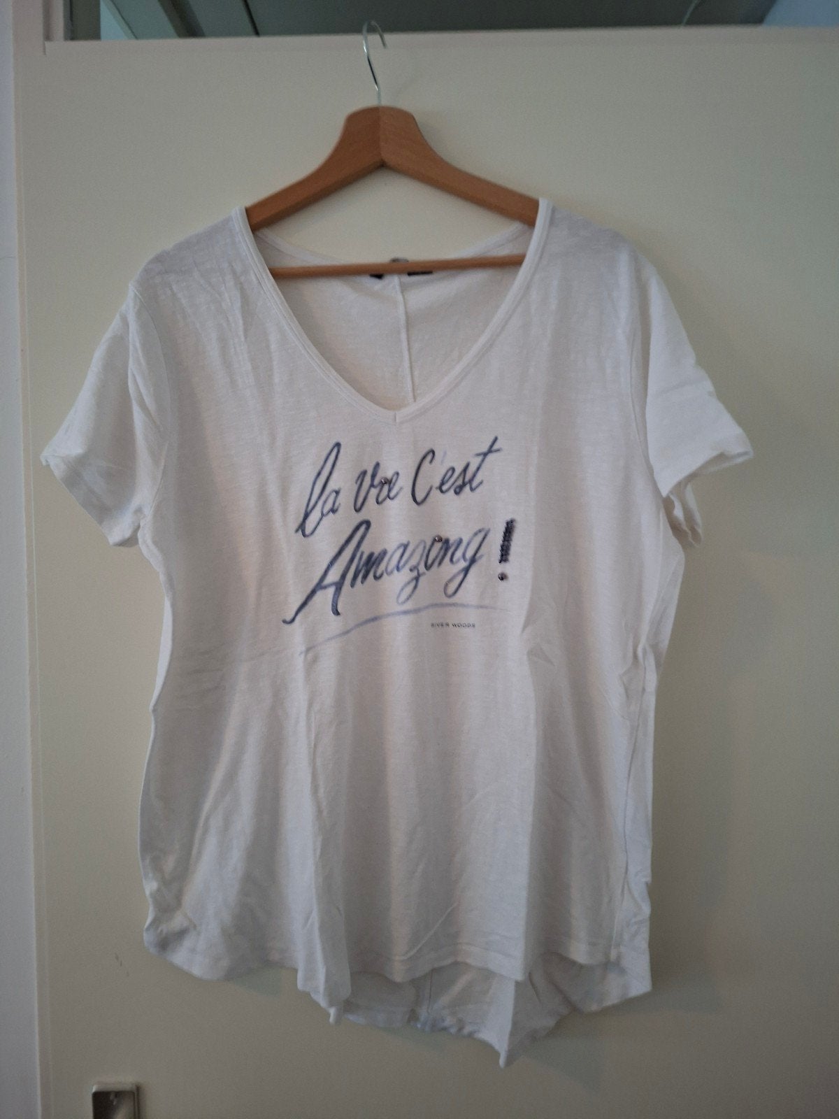 River Woods T-shirt XXL', Kleding | Dames, River Woods, Wit, Maat 46/48 (XL) of groter, Ophalen of Verzenden