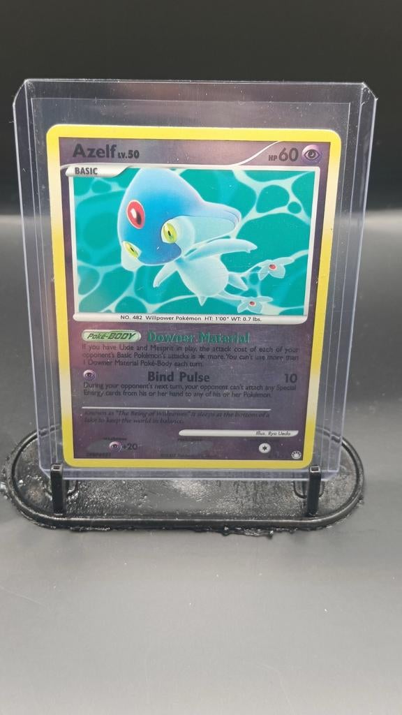 Azelf #4 Reverse Holo Pokémon Kaart, Ophalen of Verzenden, Zo goed als nieuw, Losse kaart, Foil