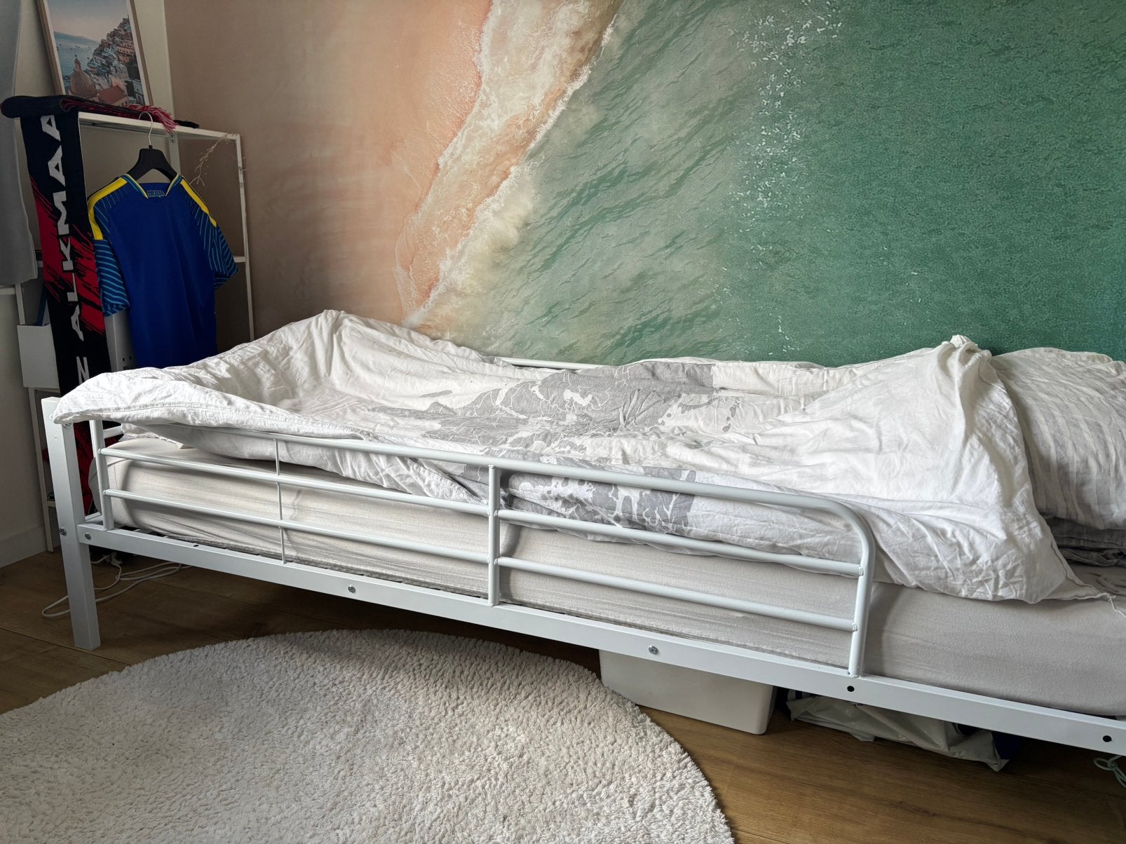 Gratis bed metaal wit 90/200, Kinderen en Baby's, Ophalen, Zo goed als nieuw, 180 cm of meer, 85 tot 100 cm