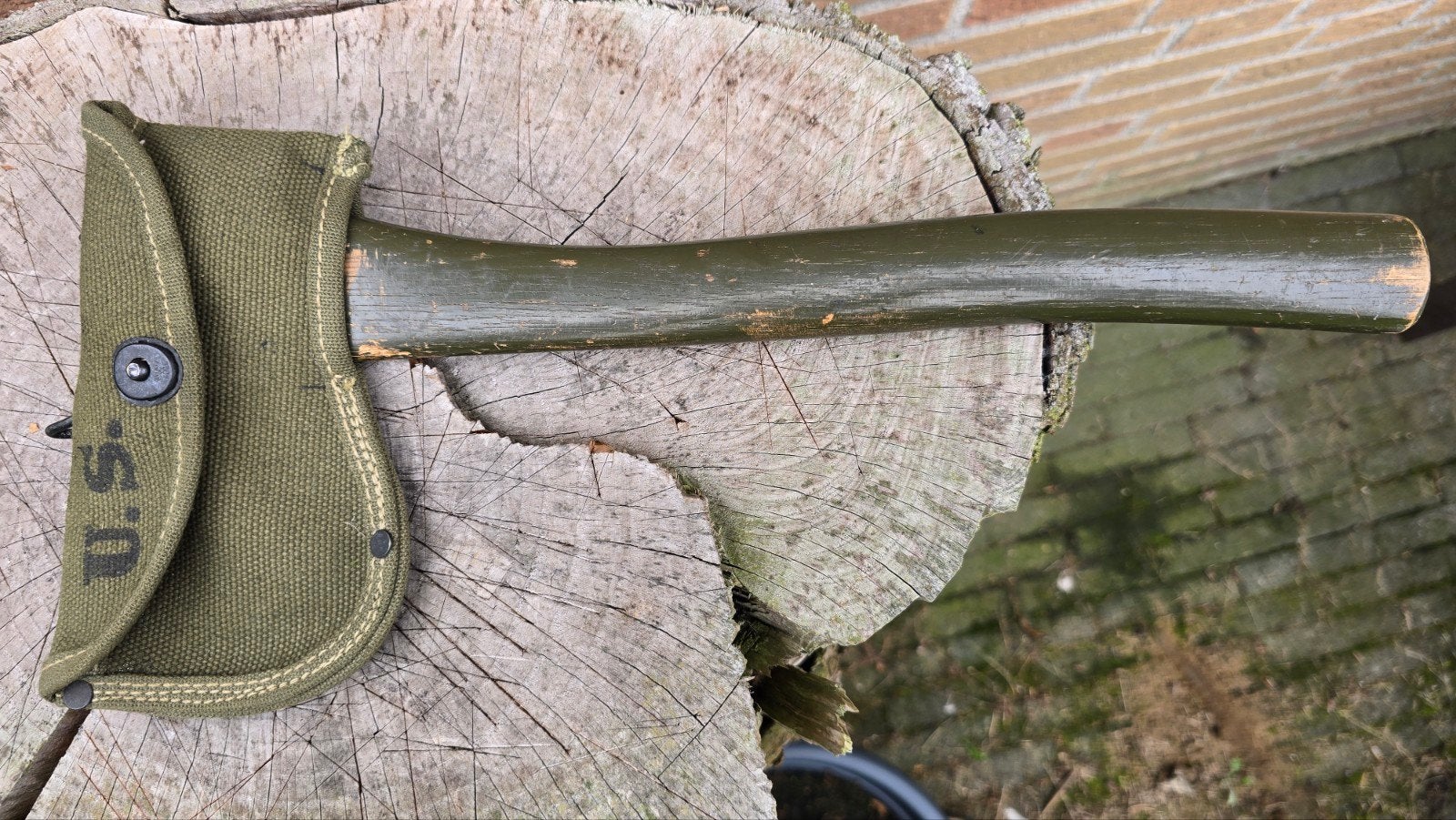 US American Fork & Hoe CO. 1944 bijl met hoes 44, Ophalen, Landmacht, Amerika, Overige typen