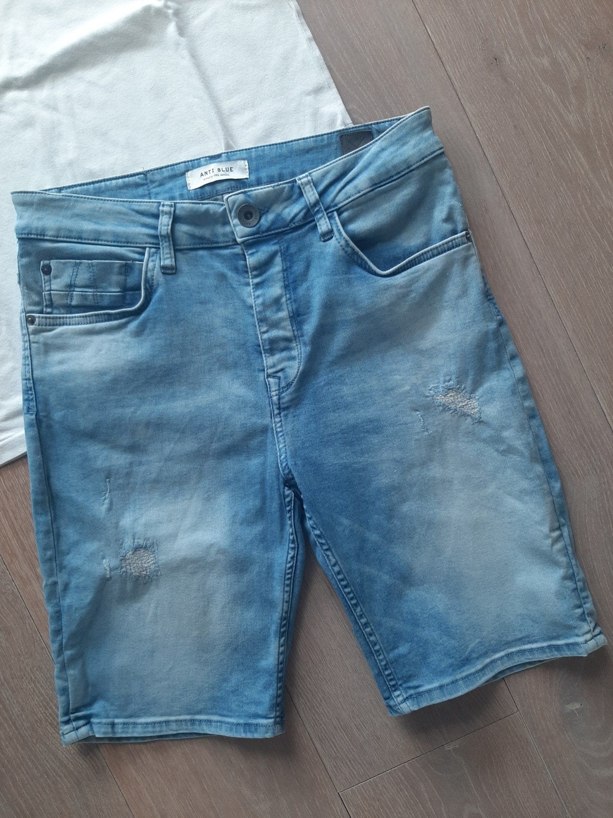Anti Blue 3/4 jeans The Sting maat M licht blauw, Ophalen of Verzenden, Zo goed als nieuw, Blauw, W32 (confectie 46) of kleiner