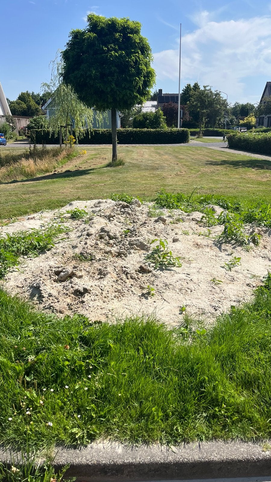 Geel zand gratis, Tuin en Terras, Zand, Ophalen, Zo goed als nieuw, Straatzand
