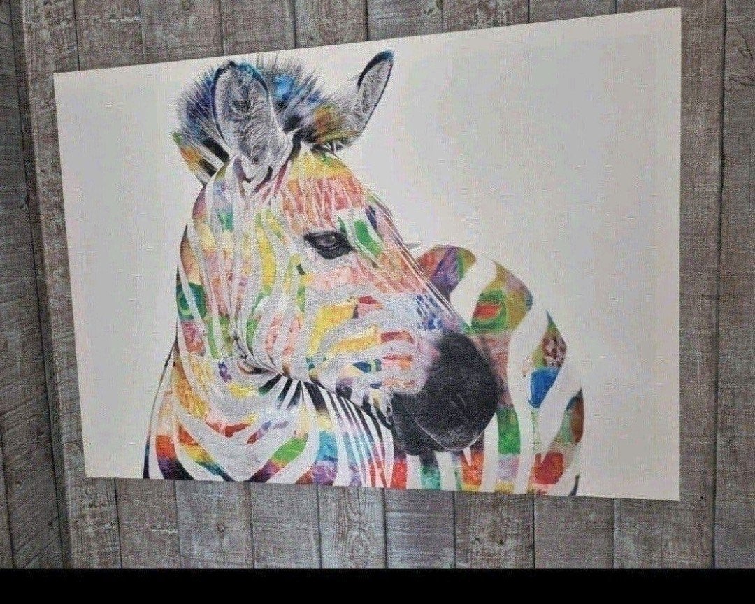 zebra schilderij, Ophalen