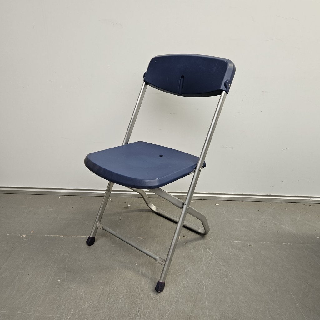 Europ2000 klapstoel - blauw kunststof, Niet ingevuld, Gebruikt, Niet ingevuld, Niet ingevuld
