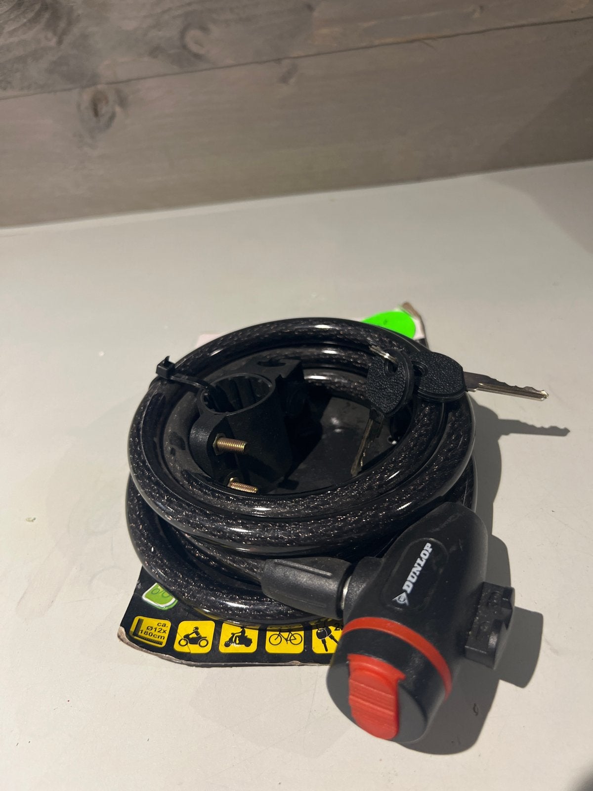 Dunlop Kabelslot - Nieuw in verpakking, Kabelslot, N, N, Nieuw