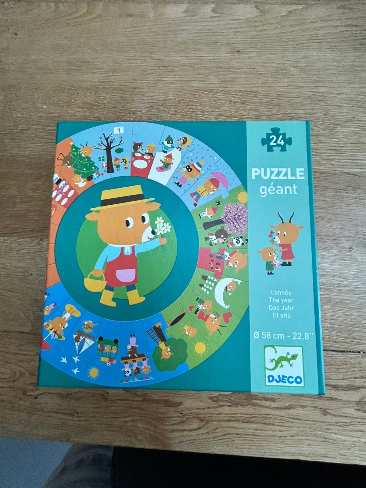 Puzzel Djeco 24 stukjes, Ophalen of Verzenden, 10 tot 50 stukjes, Zo goed als nieuw, 2 tot 4 jaar