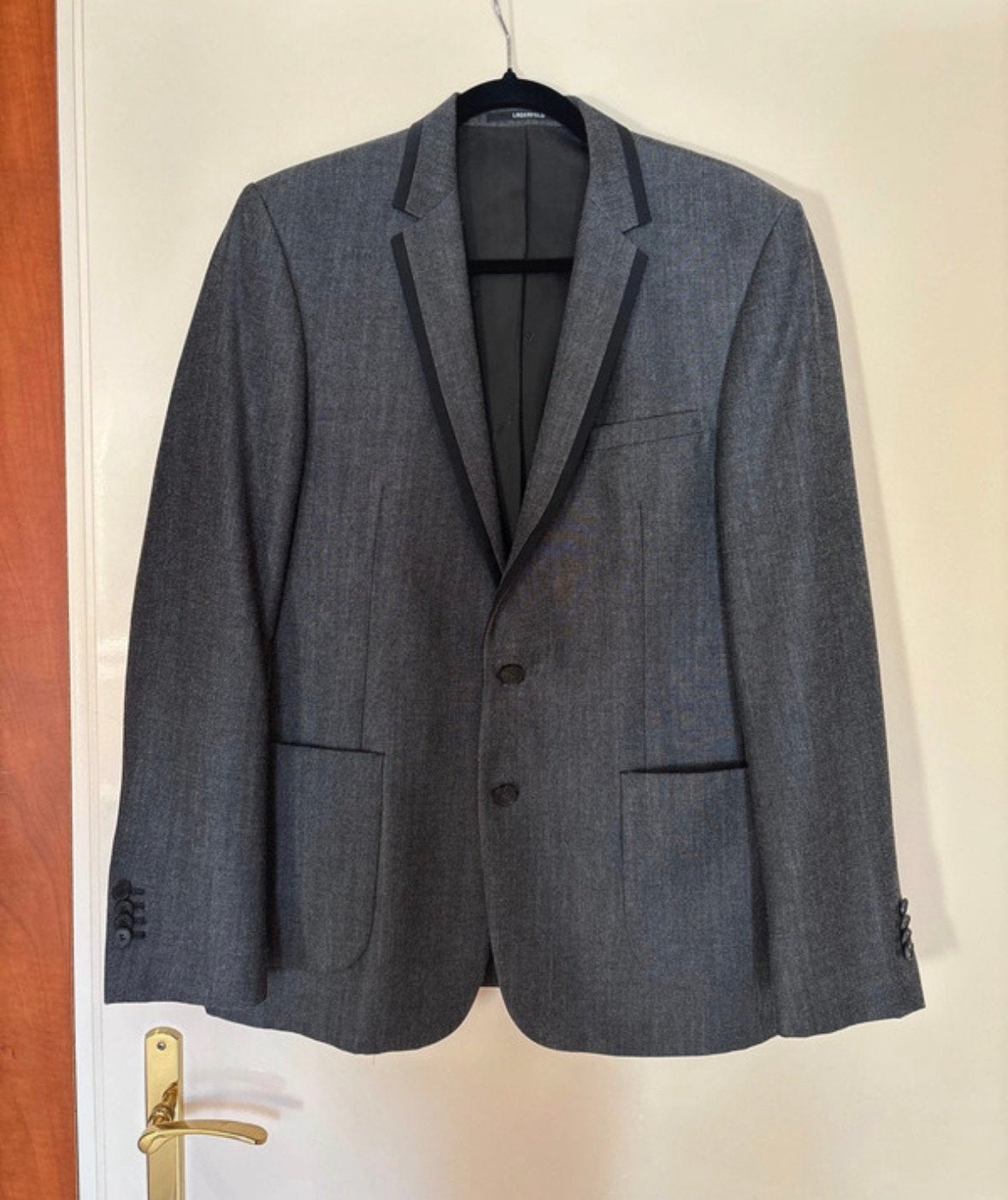 Karl lagerfeld blazer, Kleding | Heren, Verzenden, Zo goed als nieuw, Maat 48/50 (M), Zwart