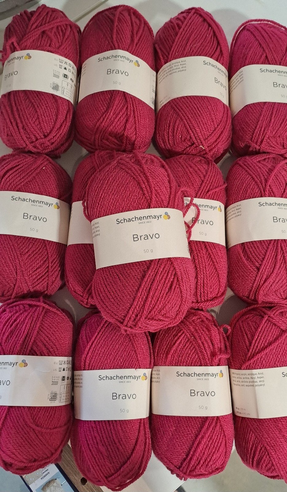 Nieuw 13 bollen Schachenmayr Bravo - kleur roze, Ophalen of Verzenden, Nieuw, Breien of Haken, Wol of Garen